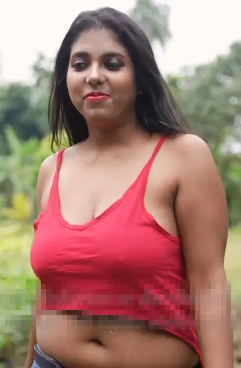 Orsha Showing Deep Cleavage & Hint of Nipples ~ Naari Magazine