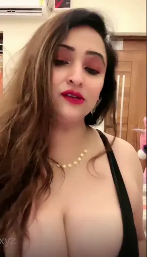 Sanjana Deep Cleavage Show on Tango Live 25