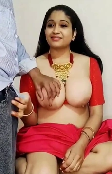 Hot Indian Big Boobs Bhabhi Ki Chudai XXX Chut In Red Sari