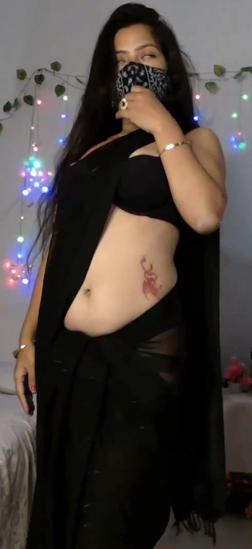 Beautiful Bellaa in Black Saree