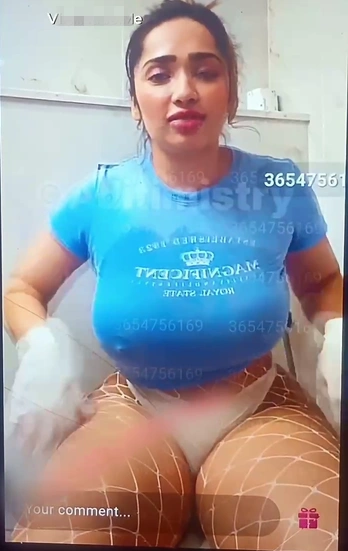 Aditi Mistry Live In Light Blue Top Part 4