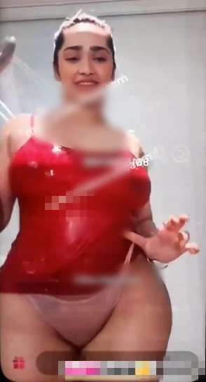 Aditi Mistry Wet Bra Live Part 3