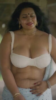 Maya The Doe Eyed Gurl Exclusive White Saree Orgasmic ~ App Content